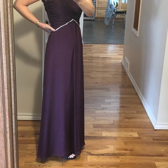 Purple long bridesmaid dress - Picture 4 of 7